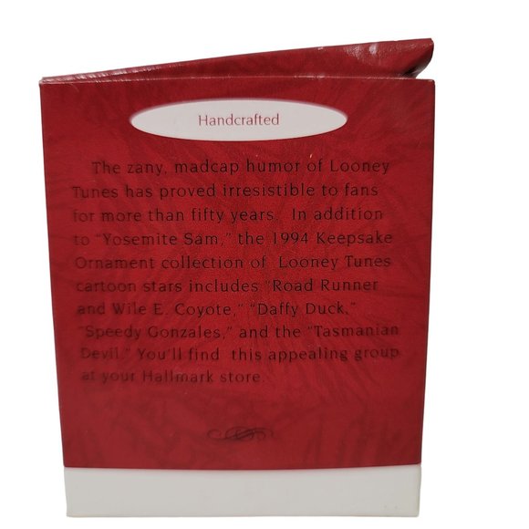 HALLMARK 1994 Looney Tune YOSEMITE SAM Keepsake ornament & box vintage christmas - Picture 3 of 4